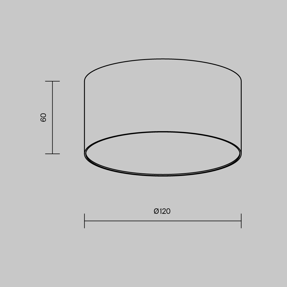 Потолочный светодиодный светильник Maytoni Technical Ceiling &amp; Wall Zon C032CL-12W3K-RD-B