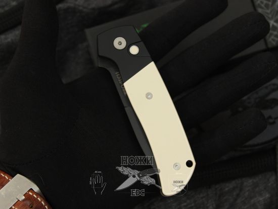 Складной нож Pro-Tech BT2752 Terzuola Tuxedo ATCF c клинком из стали CPM-Magnacut, рукоять алюминий / микарта