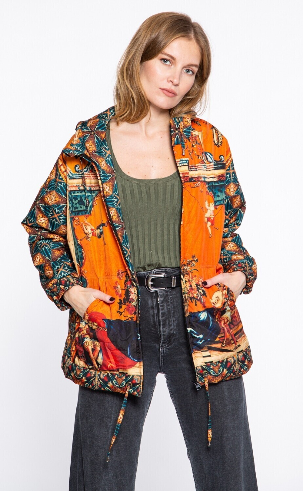 Куртка «Гротеск с музыкантами», по мотивам фламандской шпалеры 17 века из серии «Гротеск»