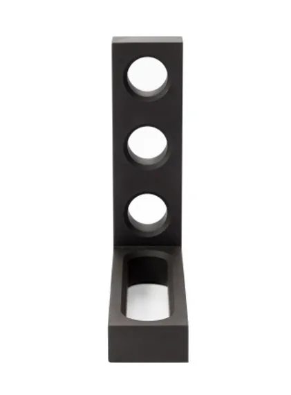 Угловой упор 3отв+1паз 87,5х87,5 мм D16, Слот-Стол