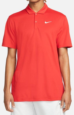 Мужское теннисное поло Nike Men's Court Dri-Fit Solid Polo - красный
