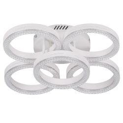 Светильник потолочный светодиодный Rivoli Juniper 6187-701 LED 75Вт 3000-6000К белый с пультом | Rivoli