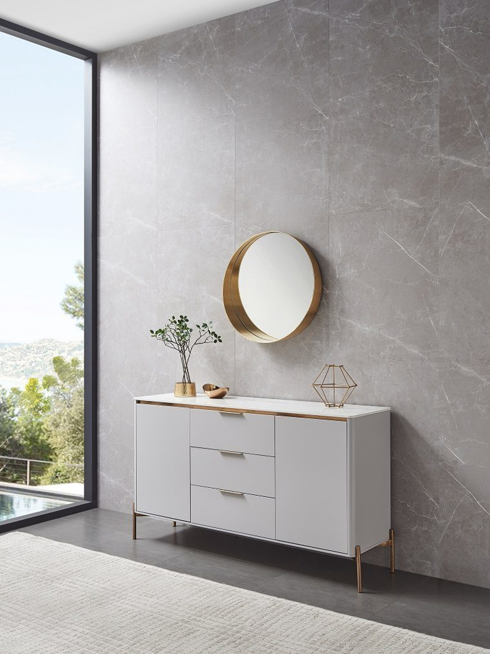 Зеркало S062 золото