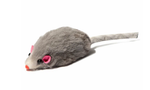 Мышь малая серая натуральный мех 5х2 см