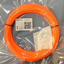 Фотография — Пластик для 3D-принтера Filamentarno ABS GF-4 оранжевый (50 м)