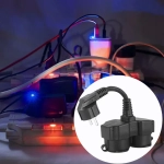 Удлинительный кабель Schuko IP44 с 2 розетками 22 см