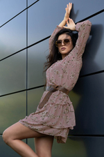 D104 Provena sukienka Pink Merribel