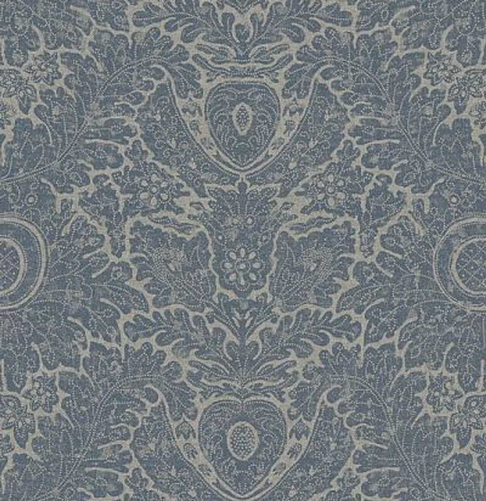 обои серо-синие 80052