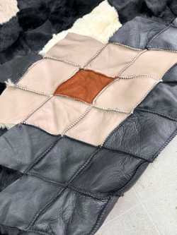 Покрывало меховое ковер из шкуры овчины