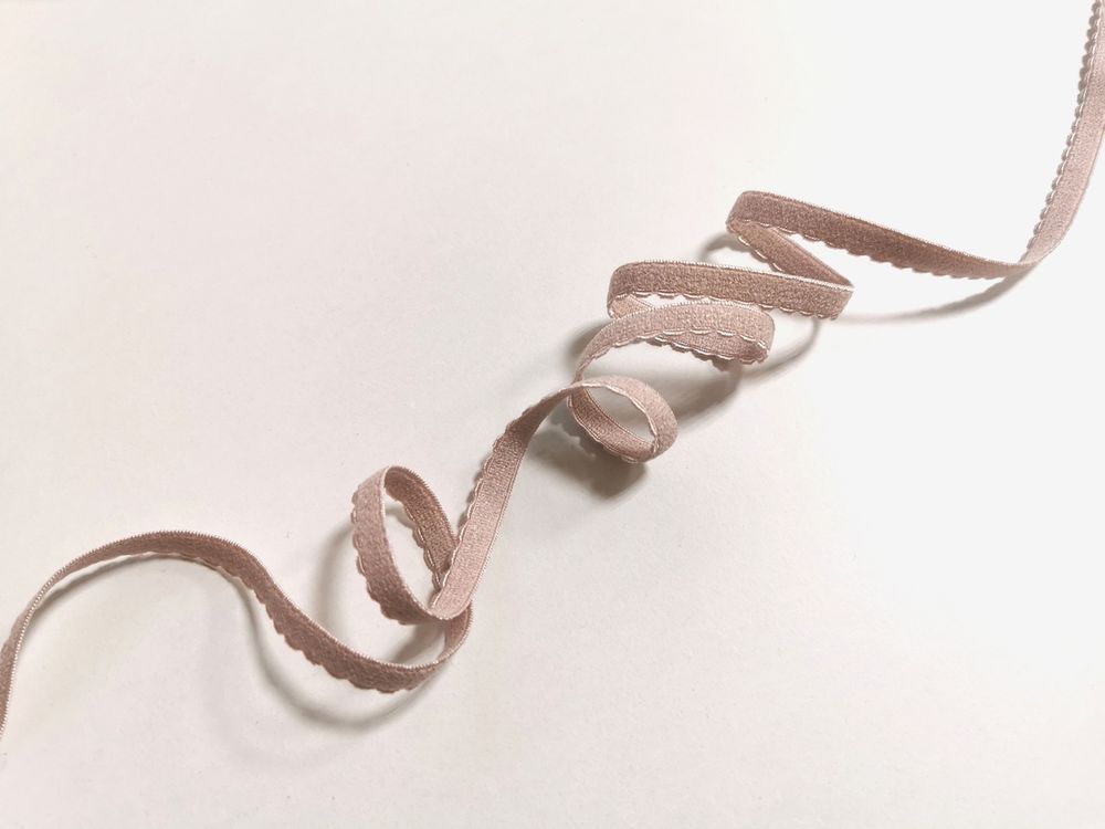 Отделочная резинка с фестонами, 8 мм, серебристый пион, Lauma, (OTR641/8-168), м