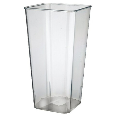 Вазон "Square" (пластик) 16x12xH30см (Прозрачный)