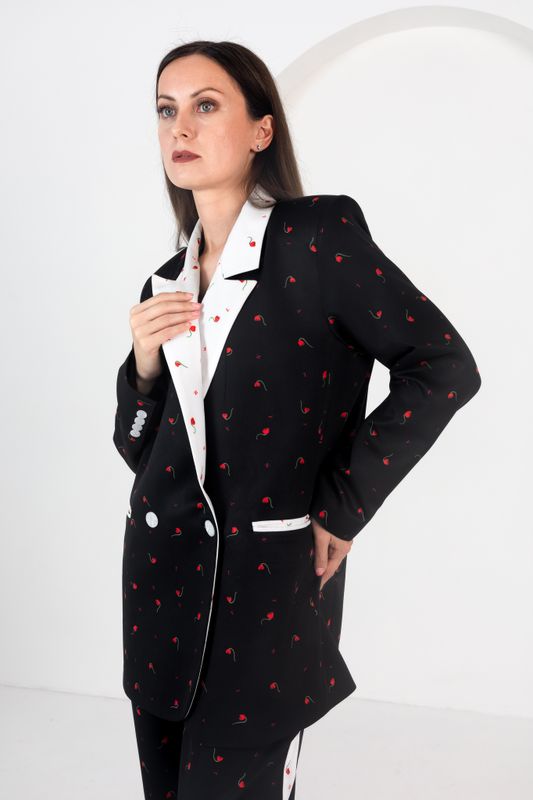 ПИДЖАК С ПРИНТОМ WHITE TULIP. PROF