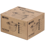 Кастрюля алюминий, антиприг, 3 л, крышка стекло, Каменная, кругл, Нева Металл, Черный гранит, 186630