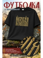 Футболка с вышивкой черная Несвятая
