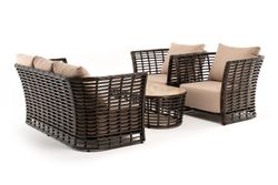 "Валенсия" лаунж-зона из искусственного ротанга, цвет бронзовый