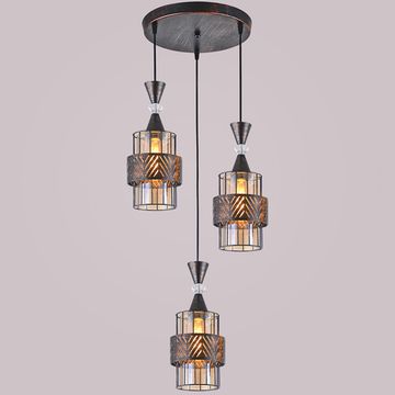 Подвесной светильник Reluce e27 03116-0.9-03 BK+PATINA GOLD