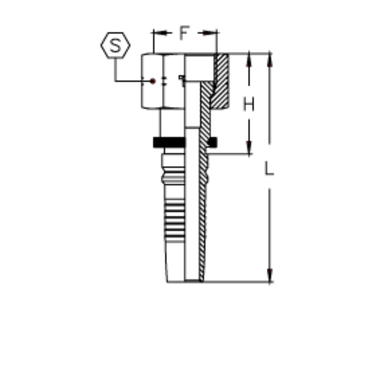 Фитинг DN 20 ORFS (Г) 1.3/16 Interlock