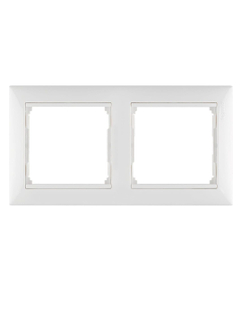 77 4452 Рамка 2 поста белая