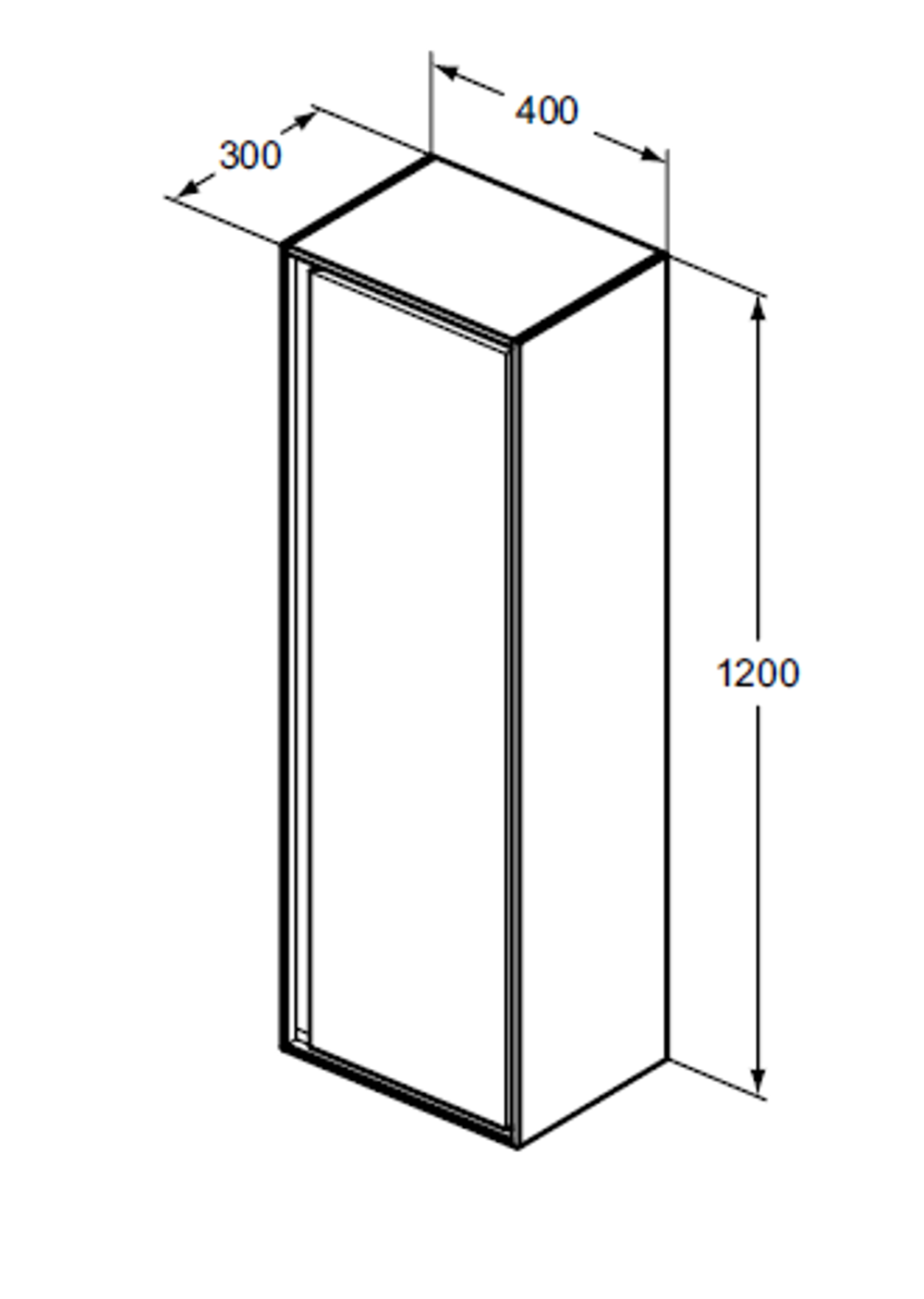 Шкафчик для подвесного монтажа Ideal Standard CONNECT AIR E0834EQ