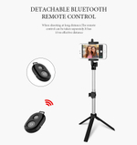 Монопод для селфи WXY-01 с Bluetooth пультом (белый)