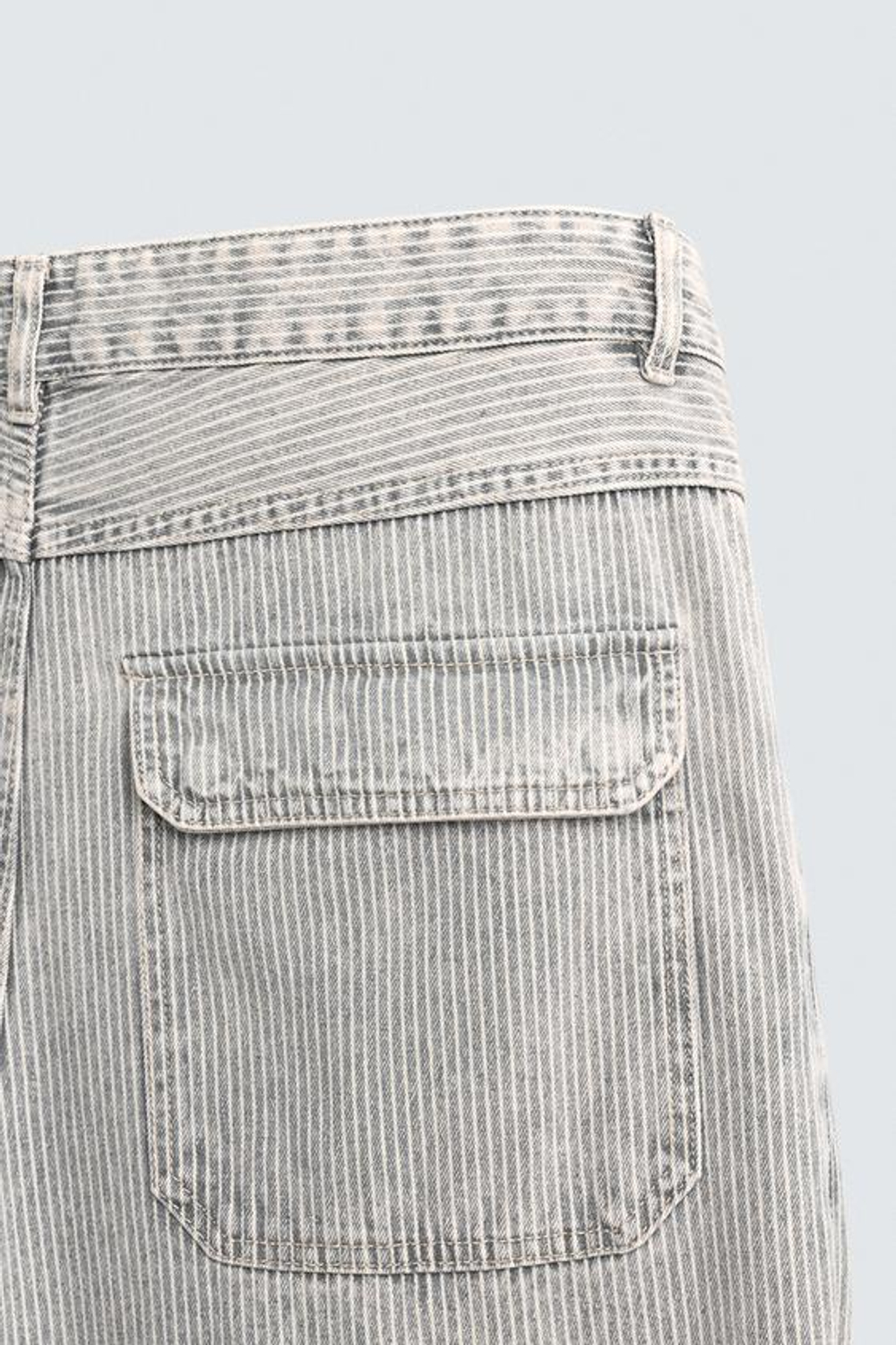 ZARA БРЮКИ RELAXED STRAIGHT FIT В ПОЛОСКУ, ПОЛОСКИ