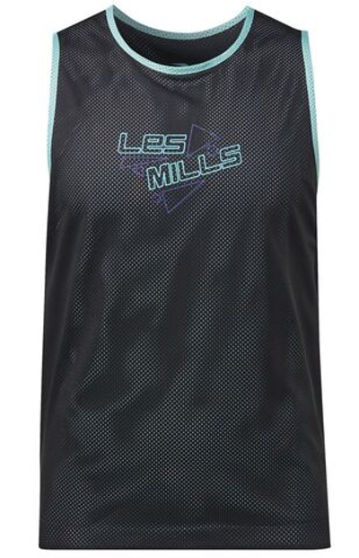 Мужская теннисная футболка Reebok Les Mills Reversible Pinny - black