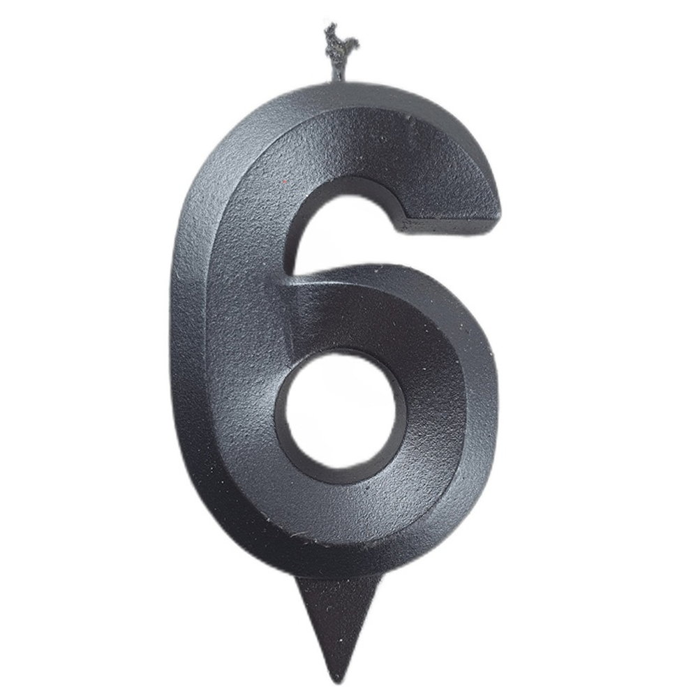 Свечи-цифры "Грань Черный жемчуг" 7 см (от 0 до 9)