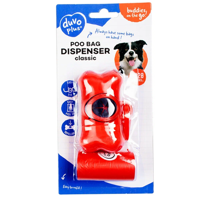 Duvo+ контейнер для гигиенических пакетов "косточка", оранжевый, 2х20шт