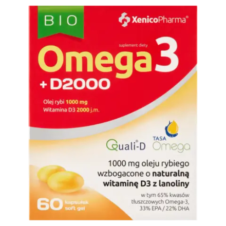 Xenico Pharma Omega 3 D3 2000 - 60 капсул