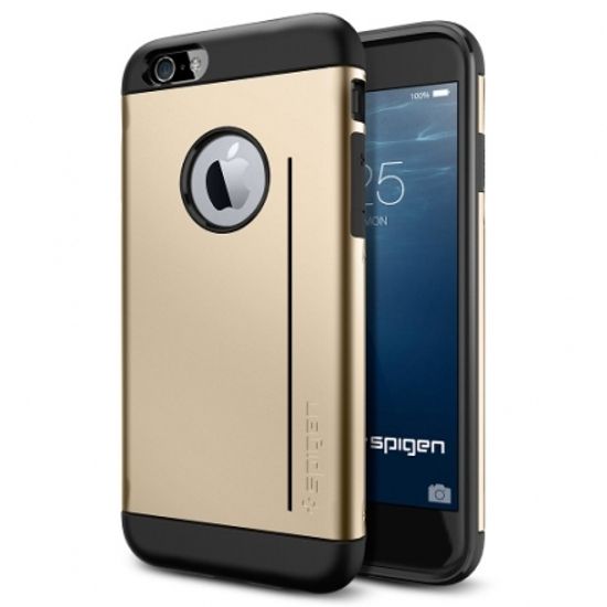 Sgp Spigen Case Slim Armor S Champagne Gold SGP10961 - Противоударная накладка для iPhone 6 / 6S