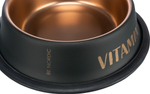 Миска стальная с резиновым кольцом BE NORDIC, 0,9 л, чёрный/бронзовый, Trixie