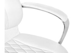Компьютерное кресло Damian white / satin chrome