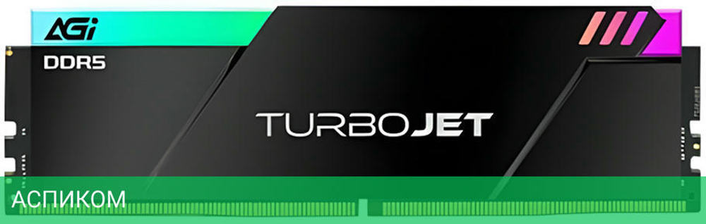 Оперативная память AGI Turbojet RGB 2х16GB DDR5 DIMM PC5-48000 (AGI6APC16UD858)