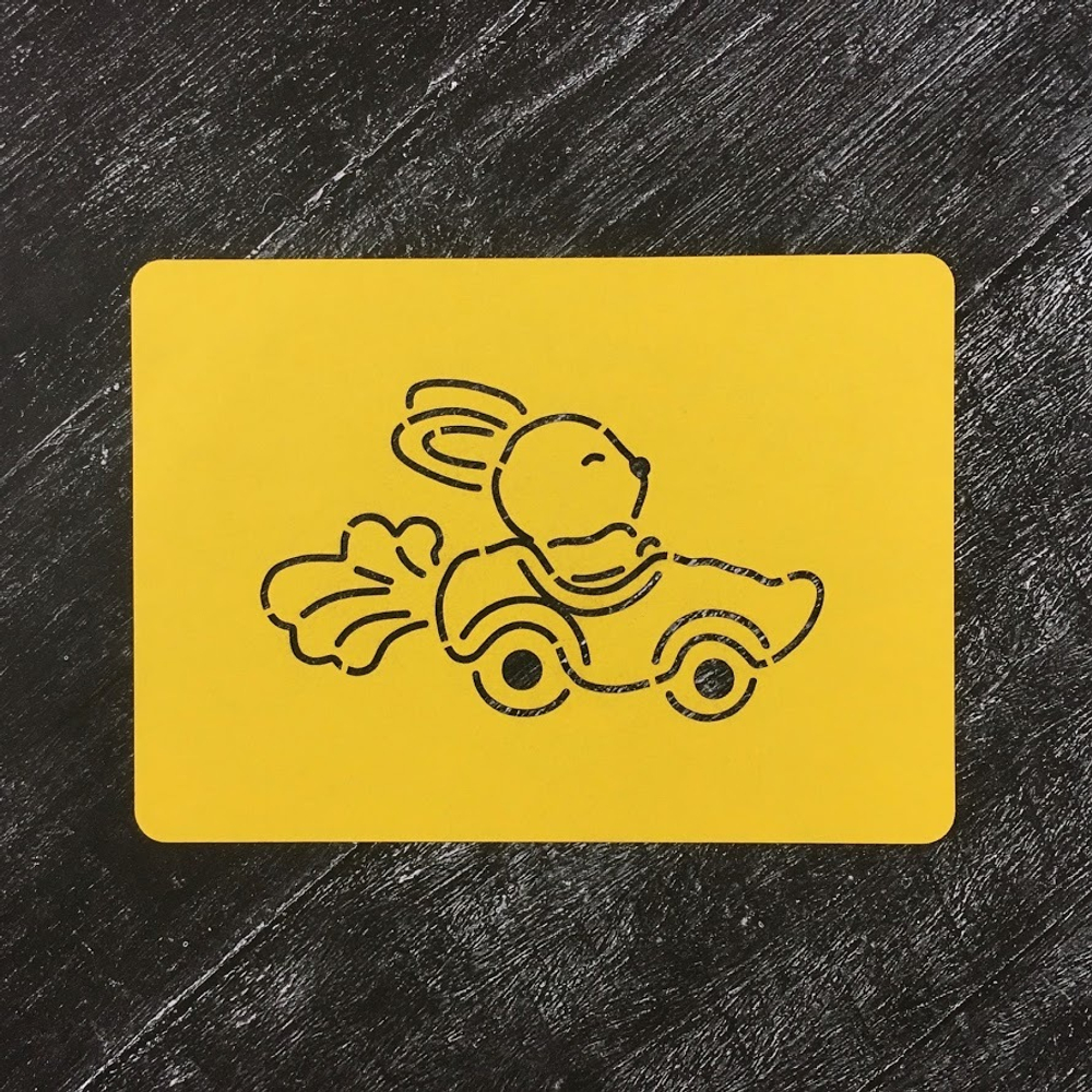 Зайка №71 на машине