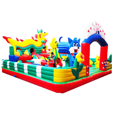 Коммерческий надувной батут "Звериная компашка"