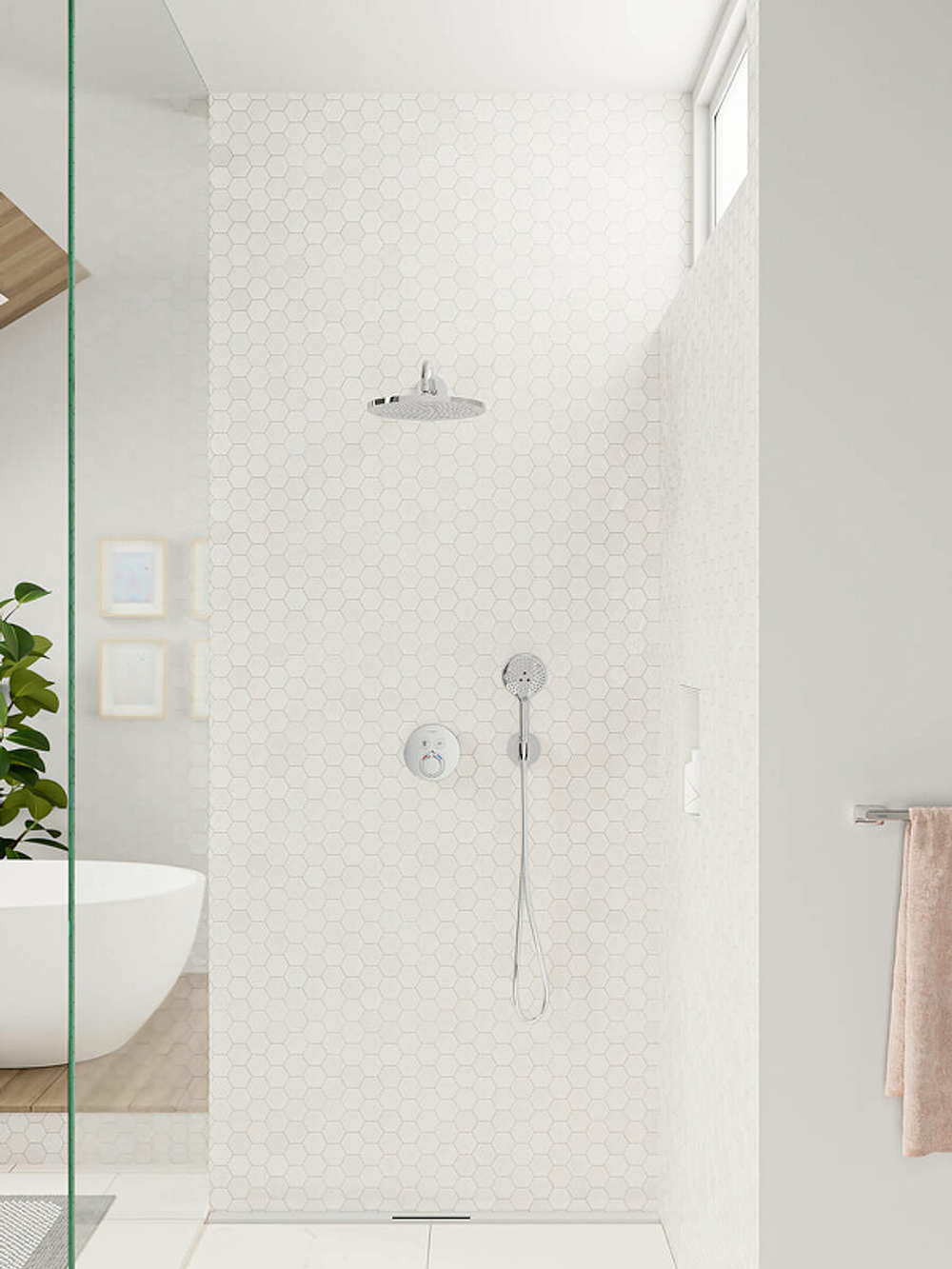 Смеситель для душа Hansgrohe ShowerSelect S 15743000 с термостатом хром