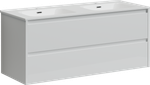 Тумба с раковиной Sancos Libra, 119 см., эмаль белый, LB120-2W
