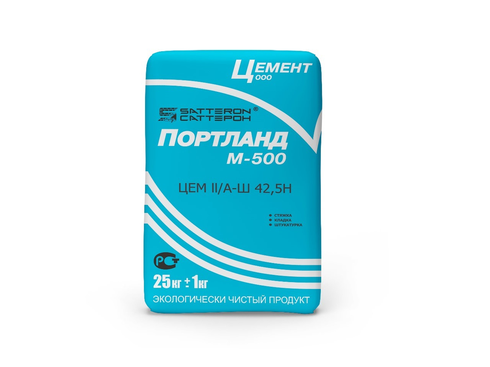 Цемент М-500 Цем 2 (минеральные добавки 20%) 25 кг