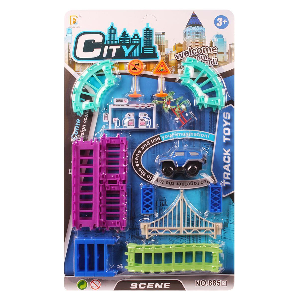 Железная дорога на бат., блистер 8853