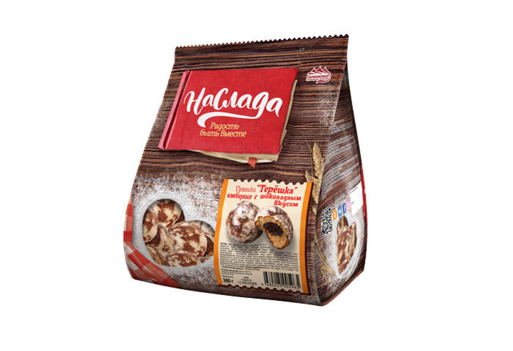 Пряники Наслада Терёшка имбирь шоколад 380 г.