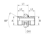 Штуцер FE BSP 1.1/4" BSP 1.1/4"