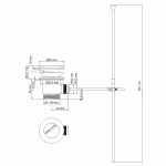 Инсталляция для биде со смесителем WasserKraft Naab 86BDT.050.WH.SQ8506 белая панель/смеситель белый Soft-touch