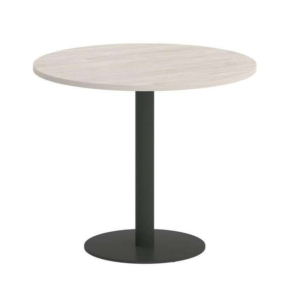 Onix Direct Стол круглый O.SPRG-1 Денвер Светлый/Металл Антрацит 900*900*750