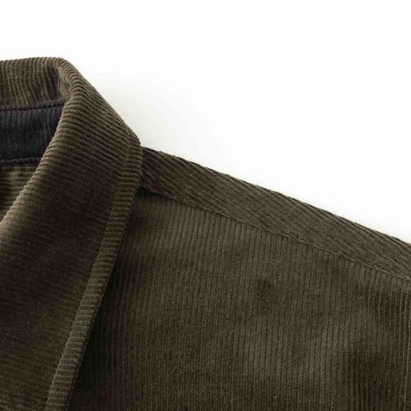 Рубашка Velvet Button темно-оливковый / графитовый - фото 5