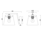 Настенный светильник (бра) Freya FR5066WL-01CH