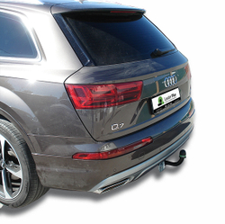 Фаркоп(прицепное) Лидер-Плюс для AUDI Q7 (4MB) (внедорожник) 2015 -...(паспорт и сертификат в комплекте)(без электрики)A105-A
