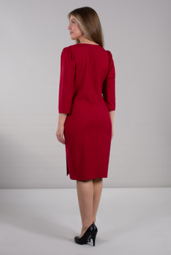 Платье женское 3567ВП, красный #488Кр053567ВП