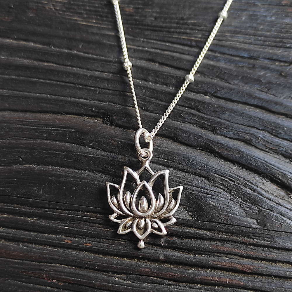 Подвеска ЛОТОС с цепочкой, серебро