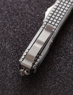 Автоматический складной нож SteelBro Ultratech S/E Delta Frag Cerakote Metal Black VG-10 121D-10BKSTCS (черный-металлик)