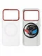 Защитный чехол для Xiaomi 17 Pro c MagSafe белый с красной рамкой (White-Red)